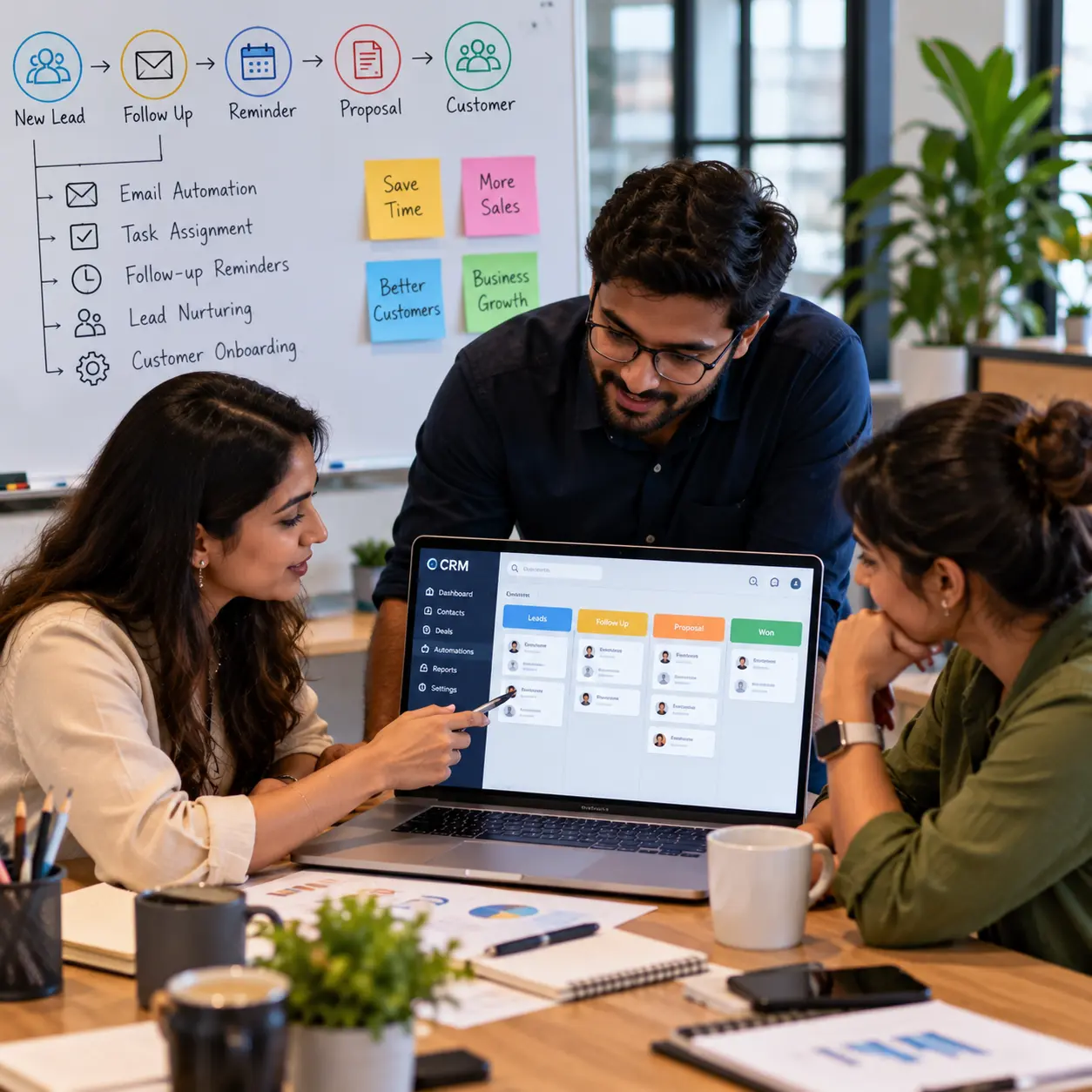 CRM Workflow Automation Melbourne helping a small business team automate lead follow-ups, reminders and customer management.